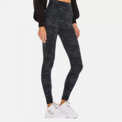 Spanx Look At Me Now Seamless Leggings Women’s Small Black Camo FL3515 NWT $68